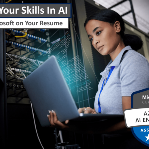 Prove-Your-Skills-In-AI-Put-Microsoft-On-Your-Resume Pass the exam and put this badge on your resume! Microsoft Certified: Azure AI Engineer Associate (AI-102 exam)